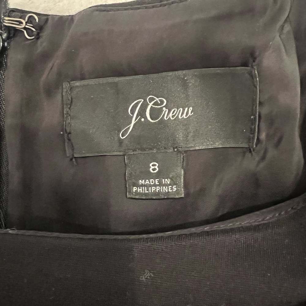 Classic Black JCrew Dress | Size 8 | Zipper | Well Made | Good Condition - Picture 11 of 11